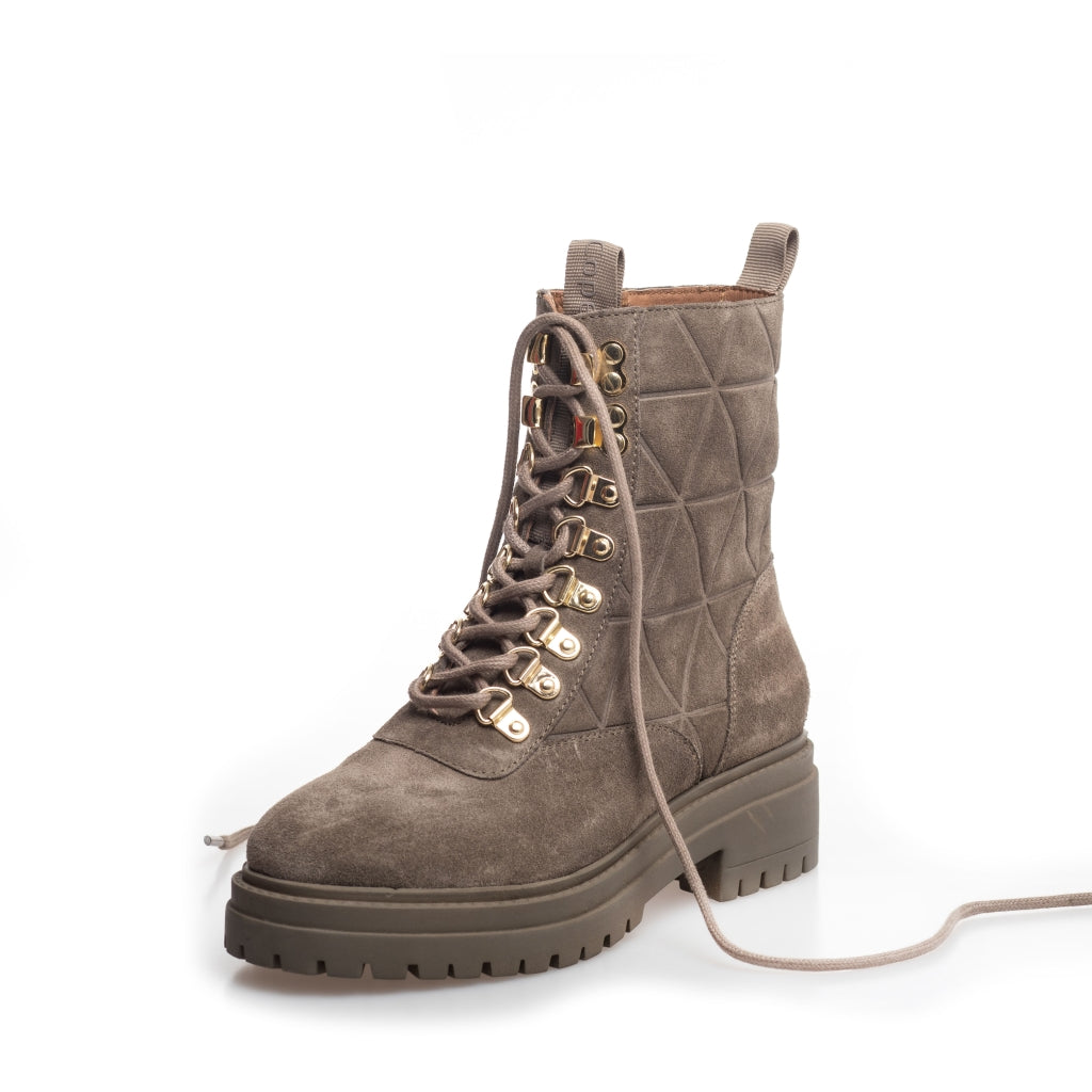 COPENHAGEN SHOES MY GIRL SUEDE Støvler 1203 DK TAUPE (ARMY)
