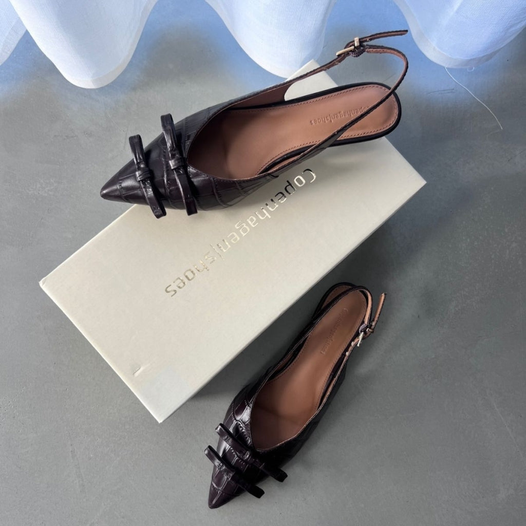 COPENHAGEN SHOES MY GOLD CR. Stiletter 004 Dark brown