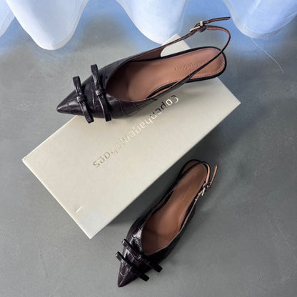 COPENHAGEN SHOES MY GOLD CR. Stiletter 004 Dark brown