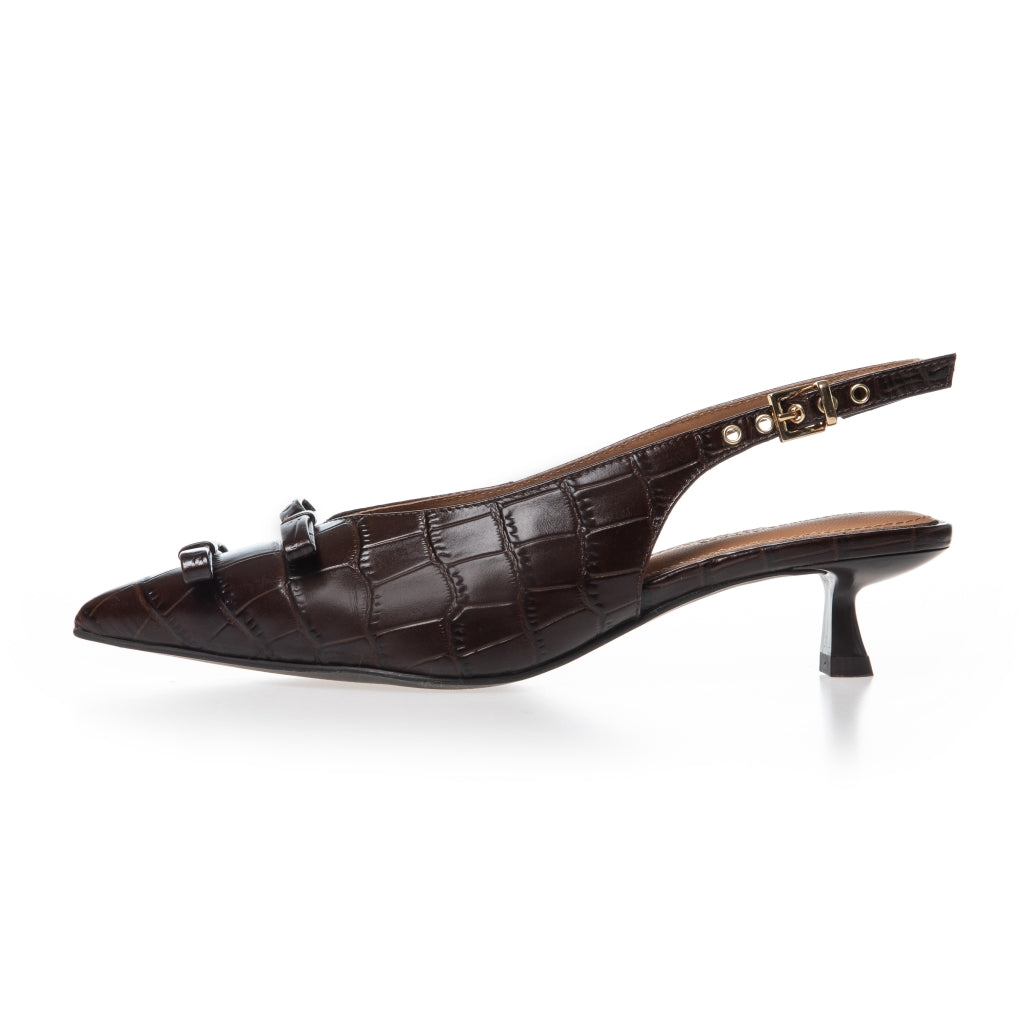 COPENHAGEN SHOES MY GOLD CR. Stiletter 004 Dark brown