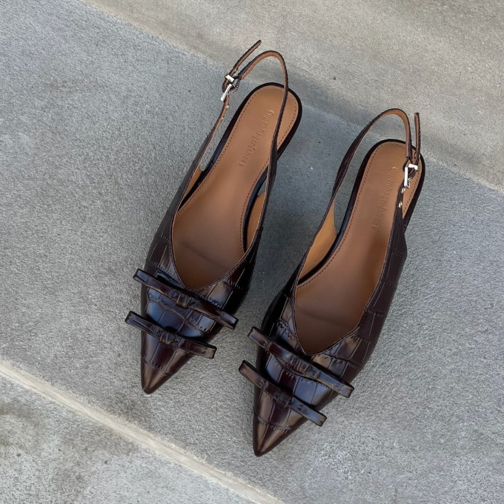 COPENHAGEN SHOES MY GOLD CR. Stiletter 004 Dark brown