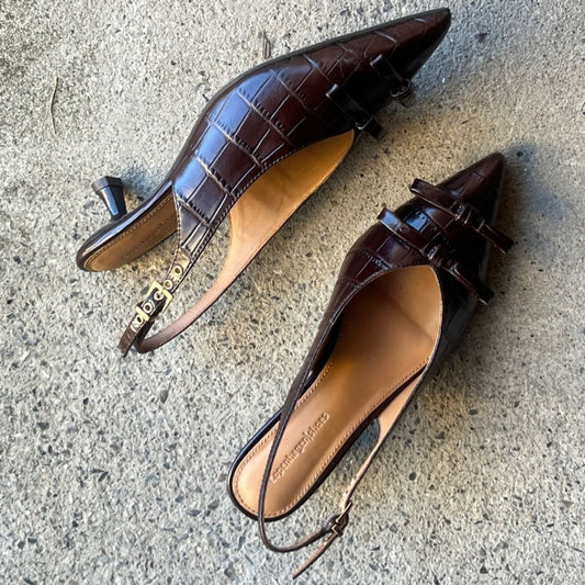 COPENHAGEN SHOES MY GOLD CR. Stiletter 004 Dark brown