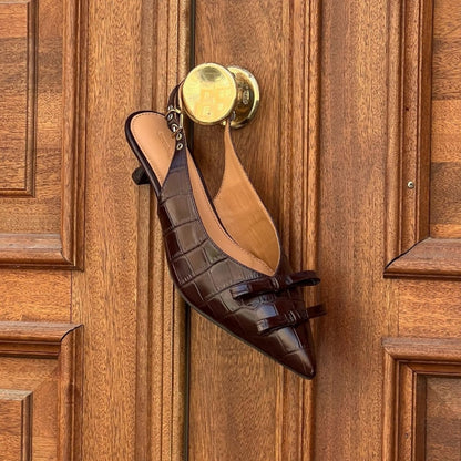 COPENHAGEN SHOES MY GOLD CR. Stiletter 004 Dark brown