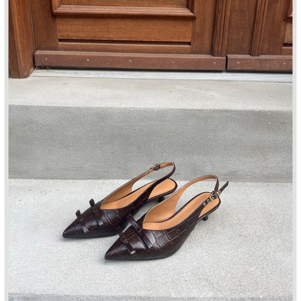 COPENHAGEN SHOES MY GOLD CR. Stiletter 004 Dark brown