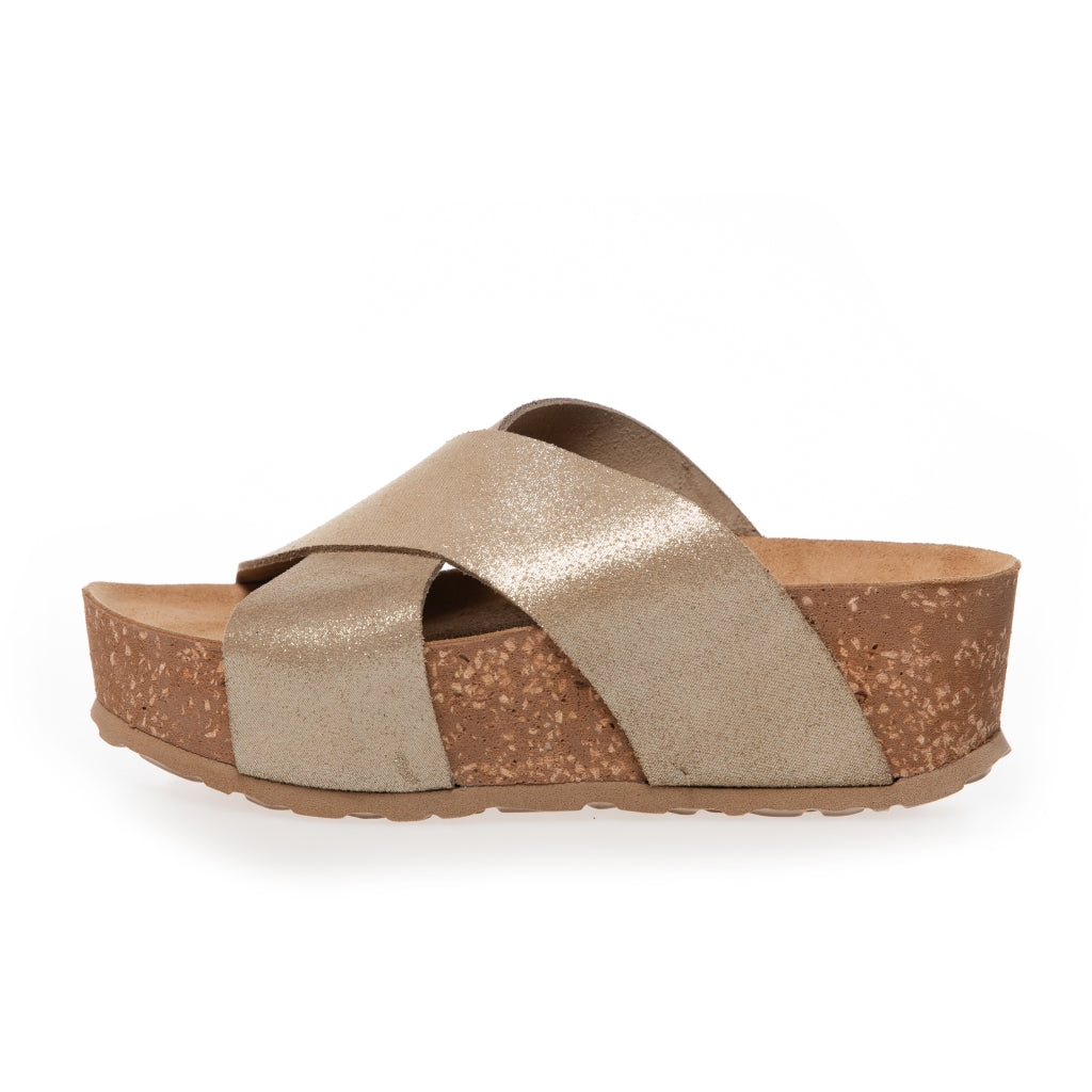 COPENHAGEN SHOES MY GOLD ONES Sandaler med kilehæl 0051 GOLD