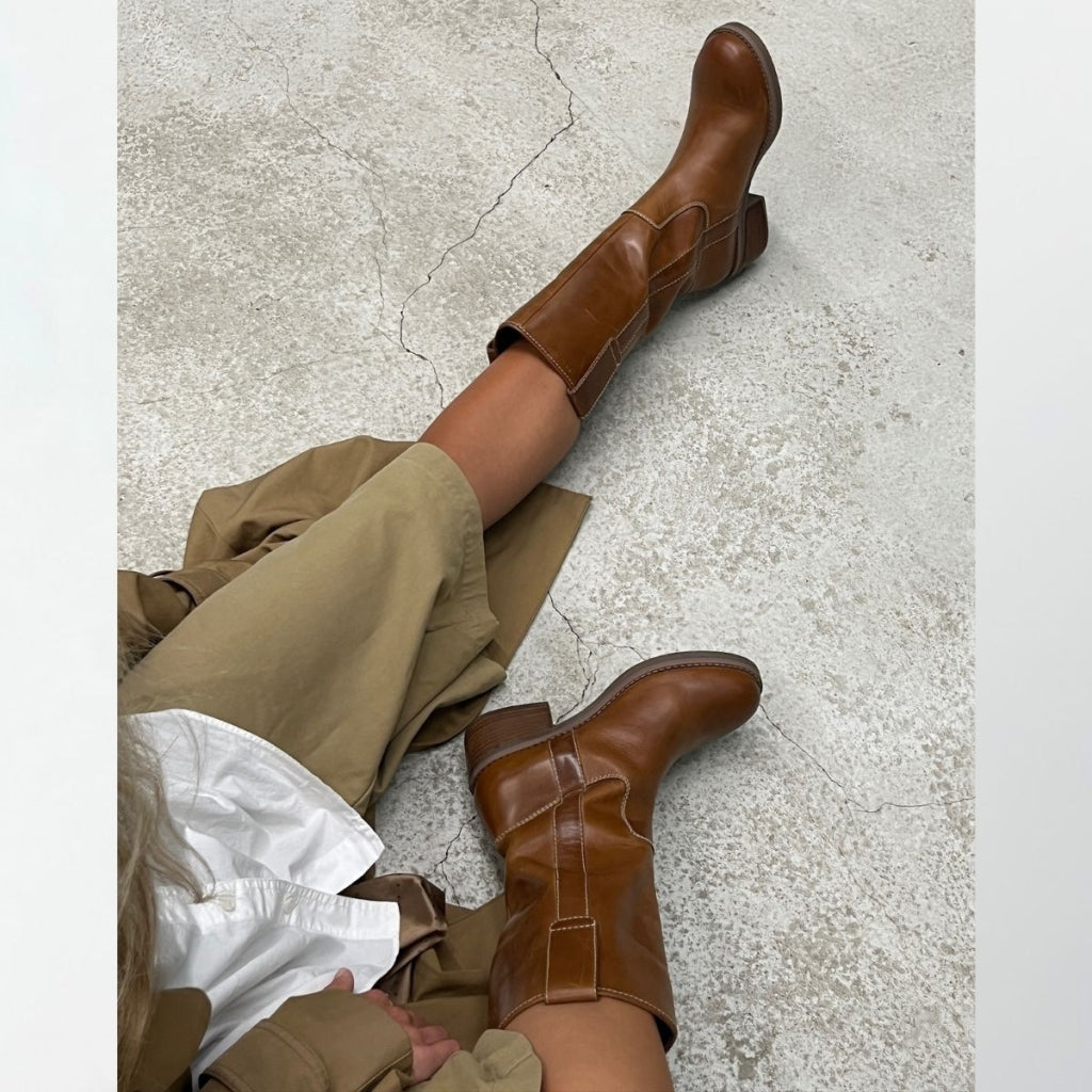 COPENHAGEN SHOES MY GOOD VIBES Long boot 125 TAN