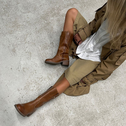 COPENHAGEN SHOES MY GOOD VIBES Long boot 125 TAN