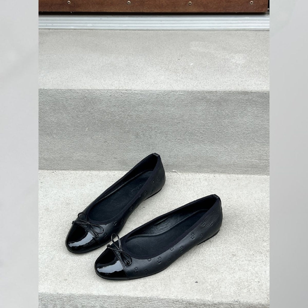 COPENHAGEN SHOES MY OWN BALLERINAS Ballerina 2400 BLACK (LOGO)