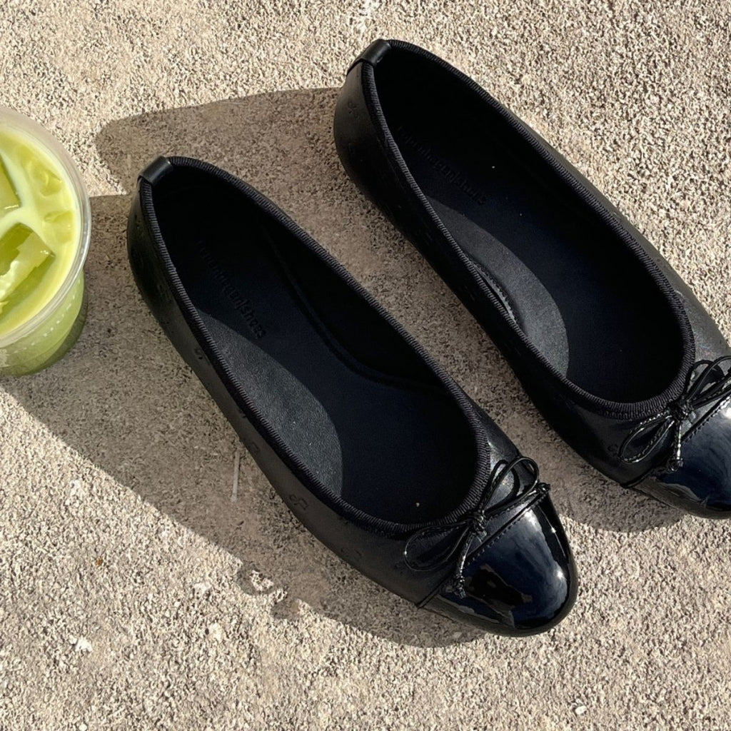 COPENHAGEN SHOES MY OWN BALLERINAS Ballerina 2400 BLACK (LOGO)