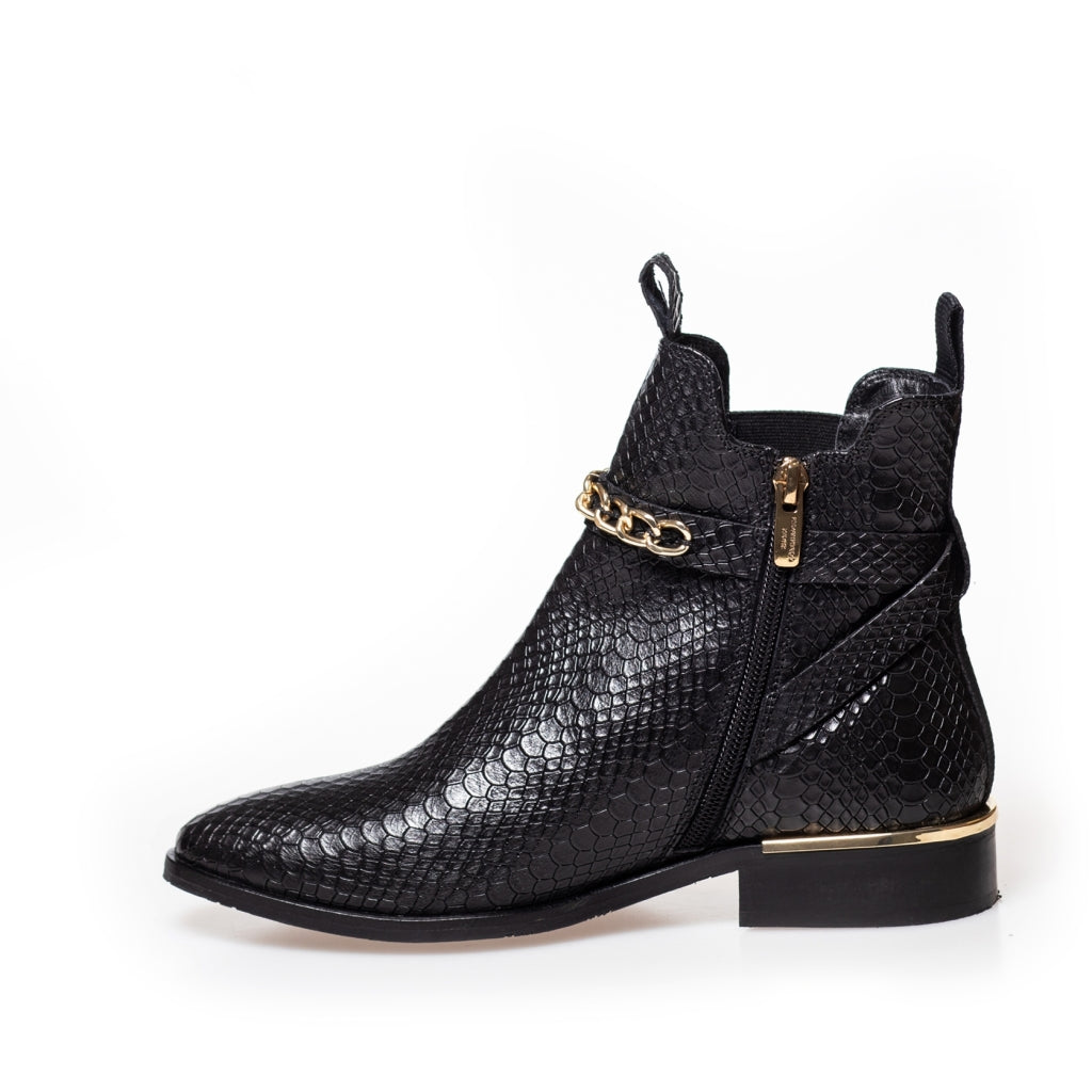 COPENHAGEN SHOES MY OWN PARADISE Støvler 008 Black Snake