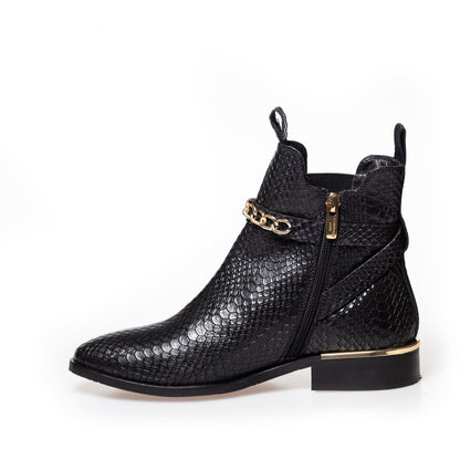 COPENHAGEN SHOES MY OWN PARADISE Støvler 008 Black Snake