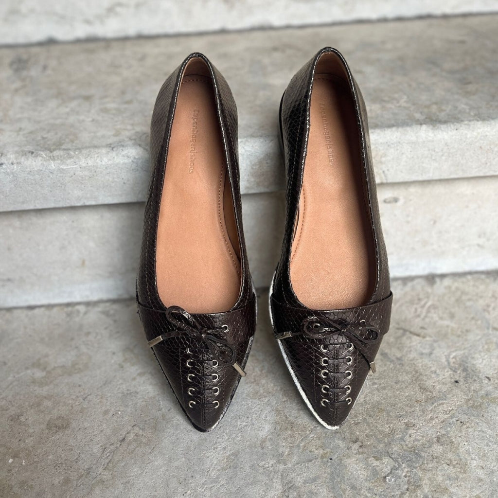 COPENHAGEN SHOES MY PARIS Ballerina 004 Dark brown