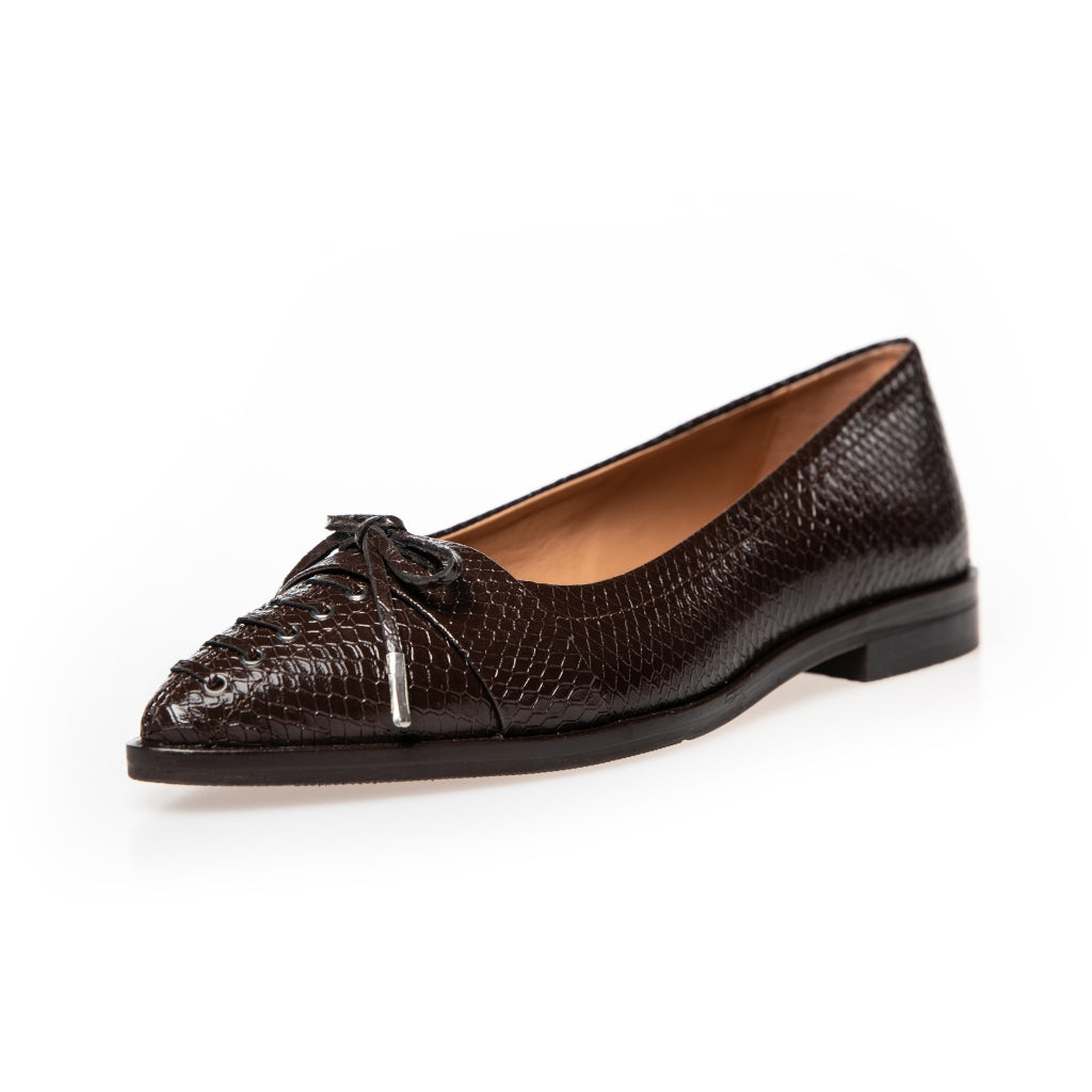 COPENHAGEN SHOES MY PARIS Ballerina 004 Dark brown