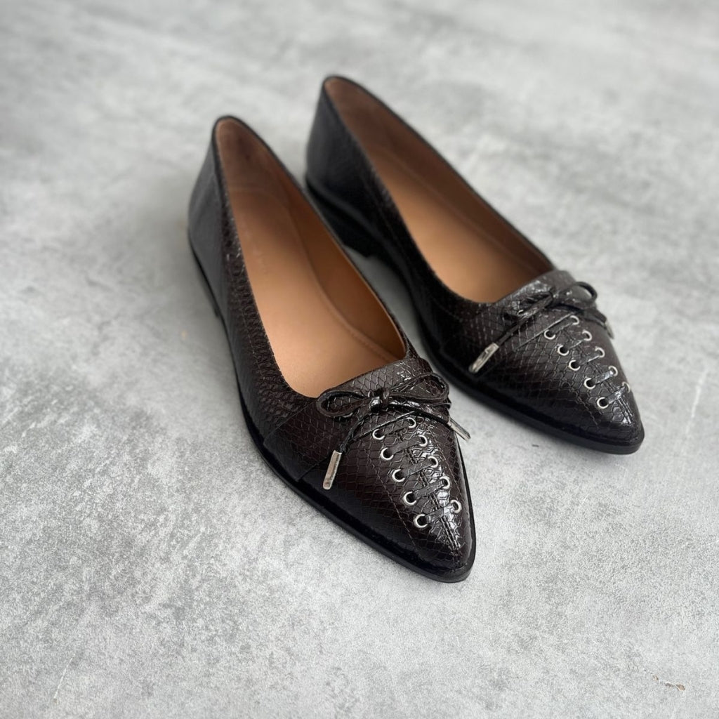 COPENHAGEN SHOES MY PARIS Ballerina 004 Dark brown
