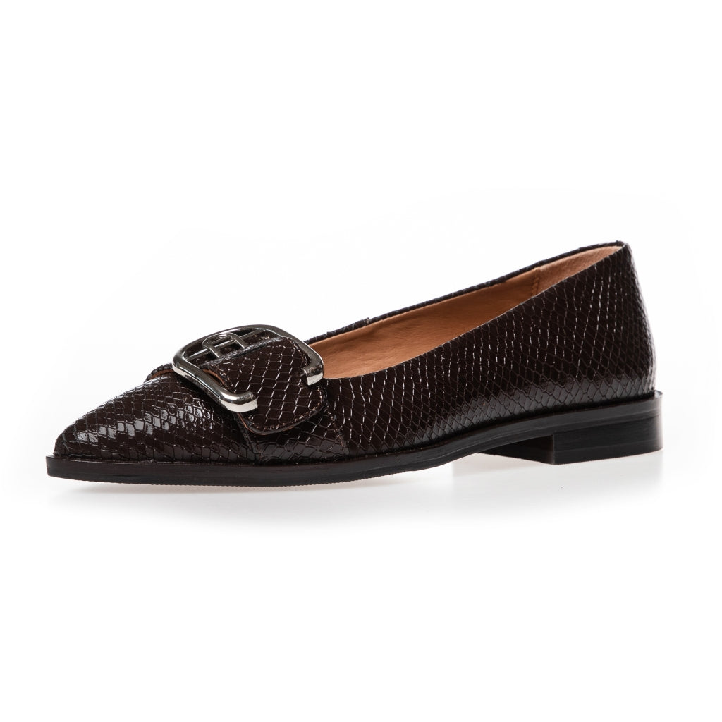 COPENHAGEN SHOES MY SUCCES Ballerina 847 Dark Brown