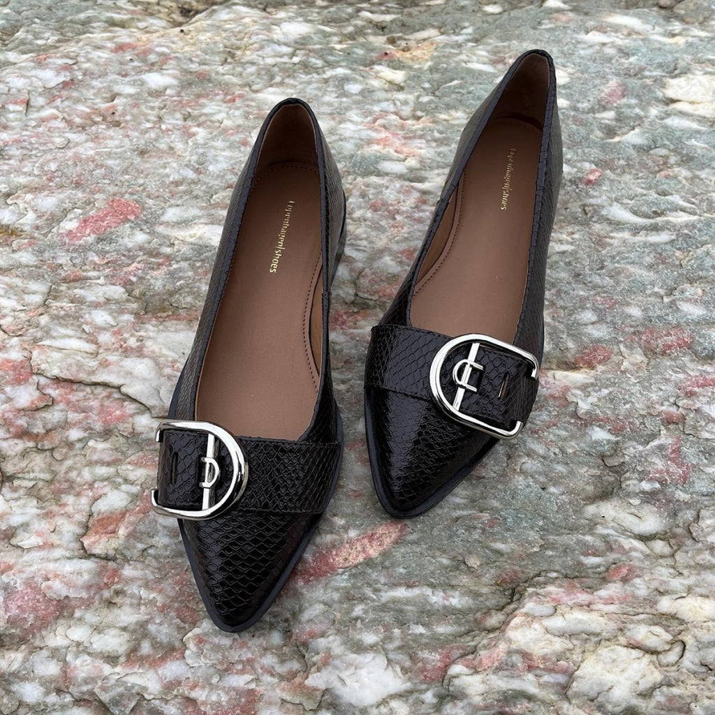 COPENHAGEN SHOES MY SUCCES Ballerina 847 Dark Brown