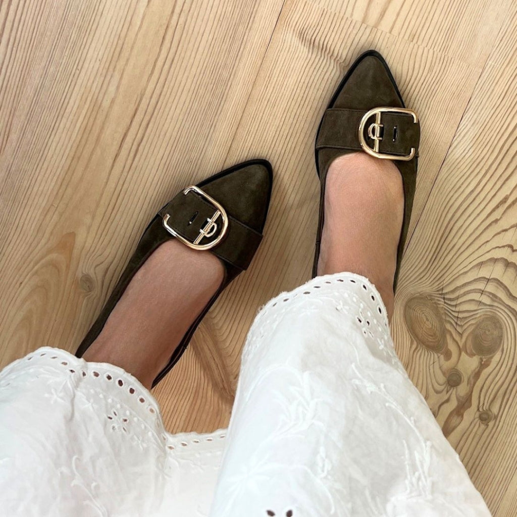 COPENHAGEN SHOES MY SUCCES S. Ballerina 099 Army