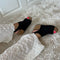 COPENHAGEN SHOES NEW COACHELLA SUEDE Sandaler med kilehæl 001 Black