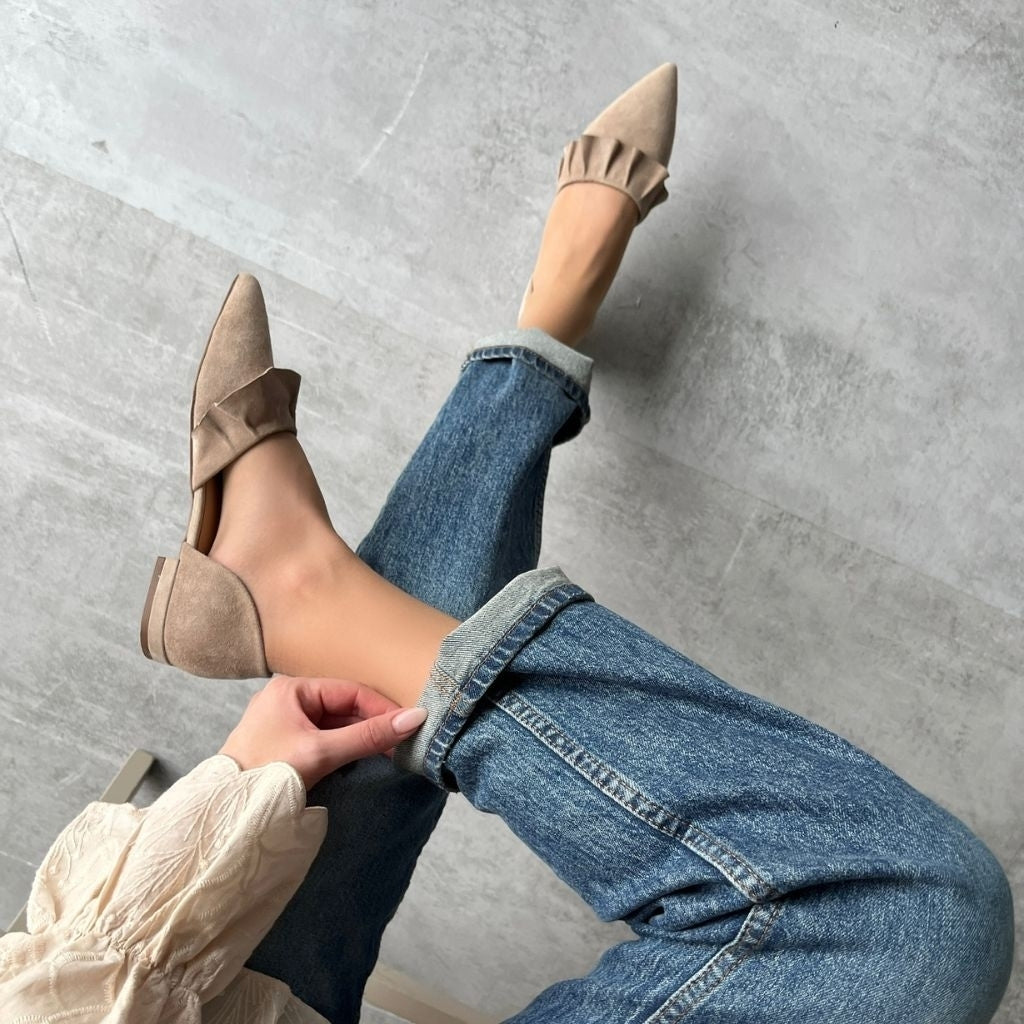 COPENHAGEN SHOES NEW ROMANCE Ballerina 00090 DARK BEIGE