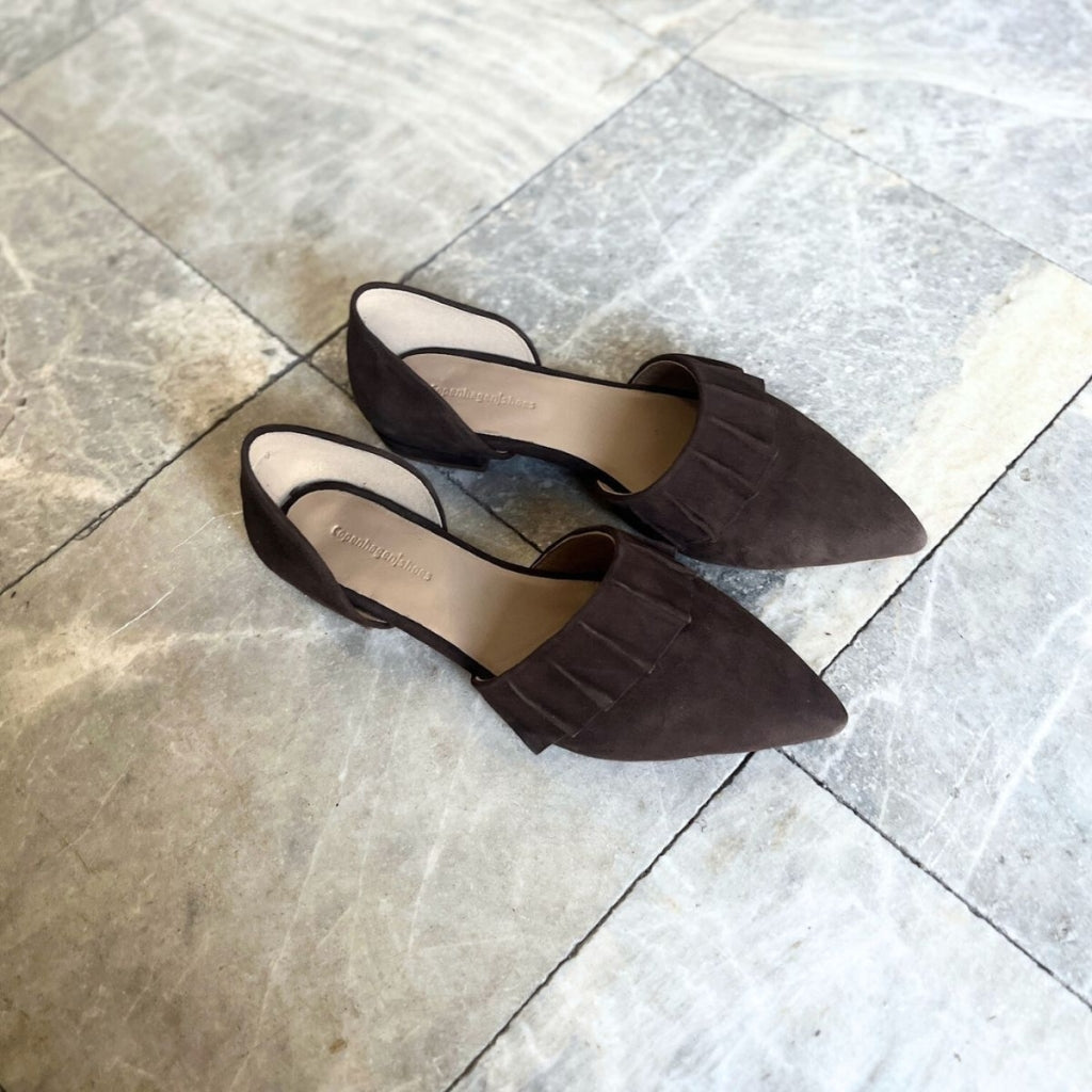 COPENHAGEN SHOES NEW ROMANCE Ballerina 004 Dark brown