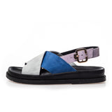 COPENHAGEN SHOES NEW STRONGER 23 - SUEDE Sandal 0026 BLUE/LAVENDER