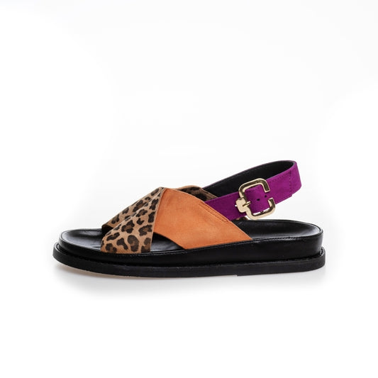 COPENHAGEN SHOES NEW STRONGER MULTI 23 Sandaler 428 LEO/ORANGE
