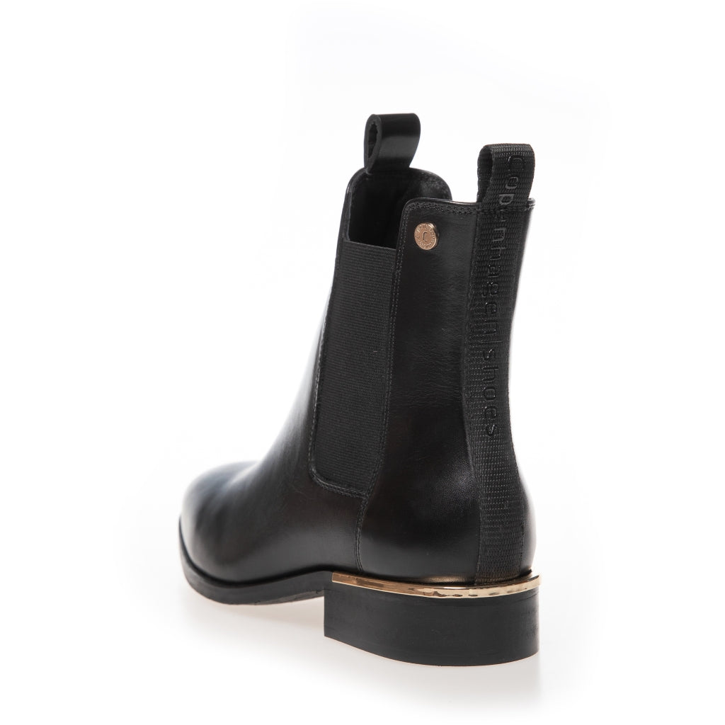 COPENHAGEN SHOES OLLIE CHELSEA Støvler 002 Black (without gold)