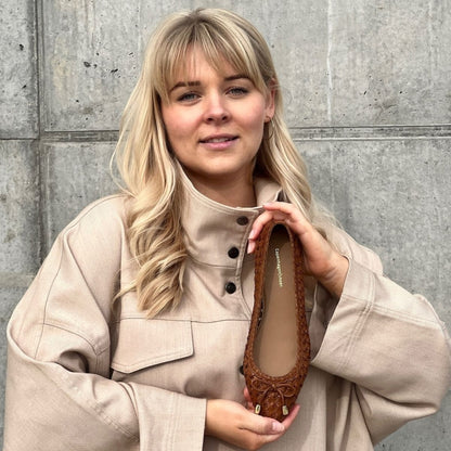 COPENHAGEN SHOES ON MY LOVE Ballerina 0241 COGNAC