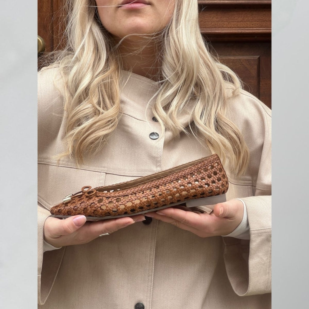 COPENHAGEN SHOES ON MY LOVE Ballerina 0241 COGNAC