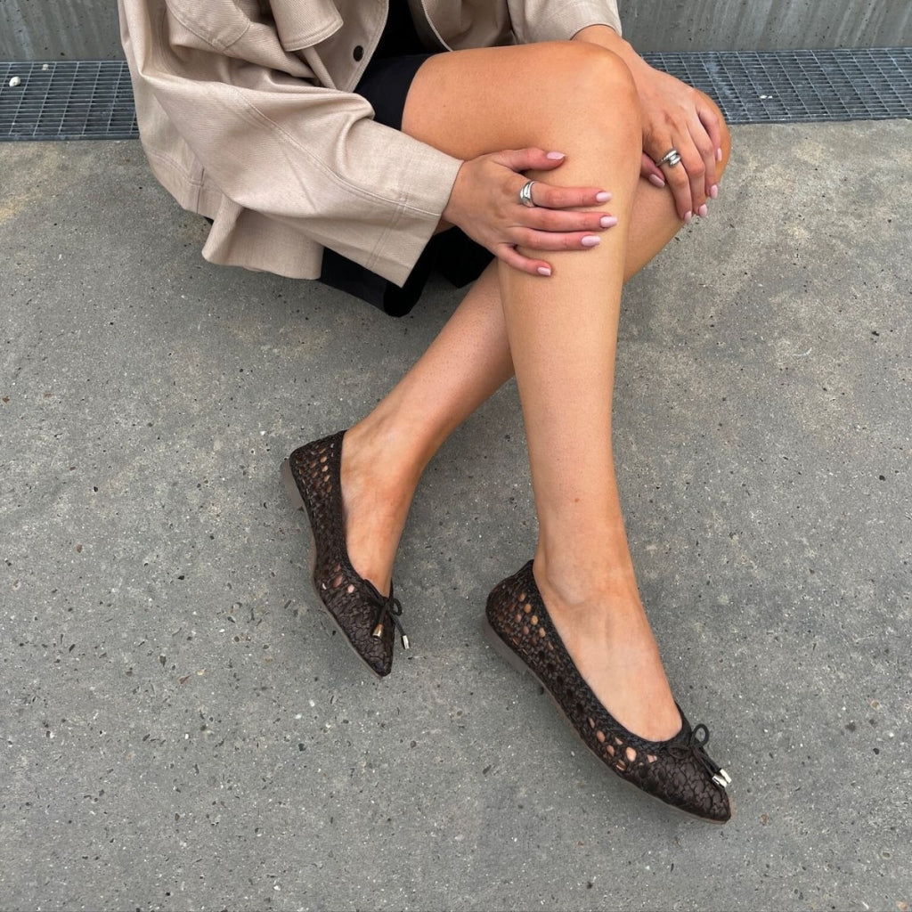COPENHAGEN SHOES ON MY LOVE Ballerina 848 DARK BROWN (T.MORO)