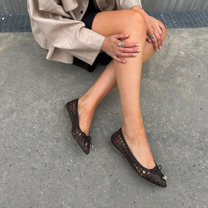 COPENHAGEN SHOES ON MY LOVE Ballerina 848 DARK BROWN (T.MORO)