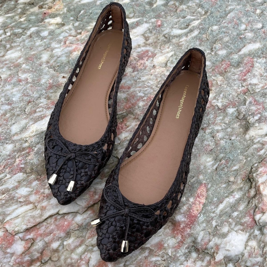COPENHAGEN SHOES ON MY LOVE Ballerina 848 DARK BROWN (T.MORO)