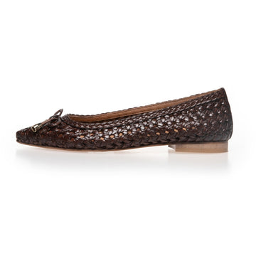 COPENHAGEN SHOES ON MY LOVE BROWN Ballerina 0012 BROWN
