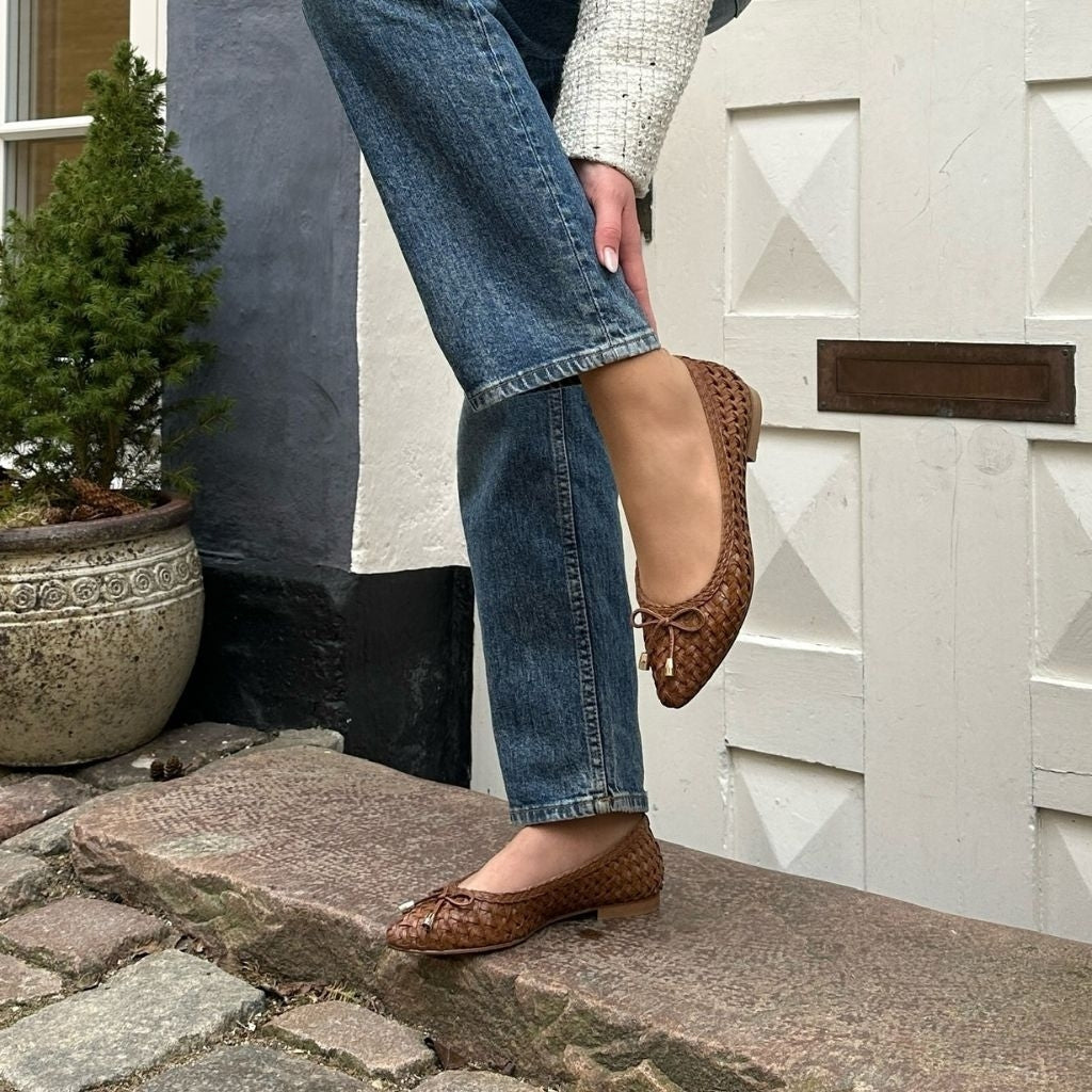 COPENHAGEN SHOES ON MY LOVE COGNAC Ballerina 0241 COGNAC