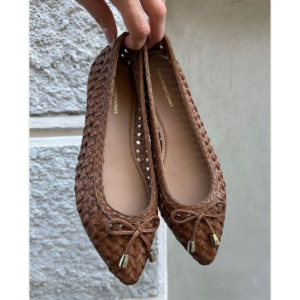COPENHAGEN SHOES ON MY LOVE COGNAC Ballerina 0241 COGNAC