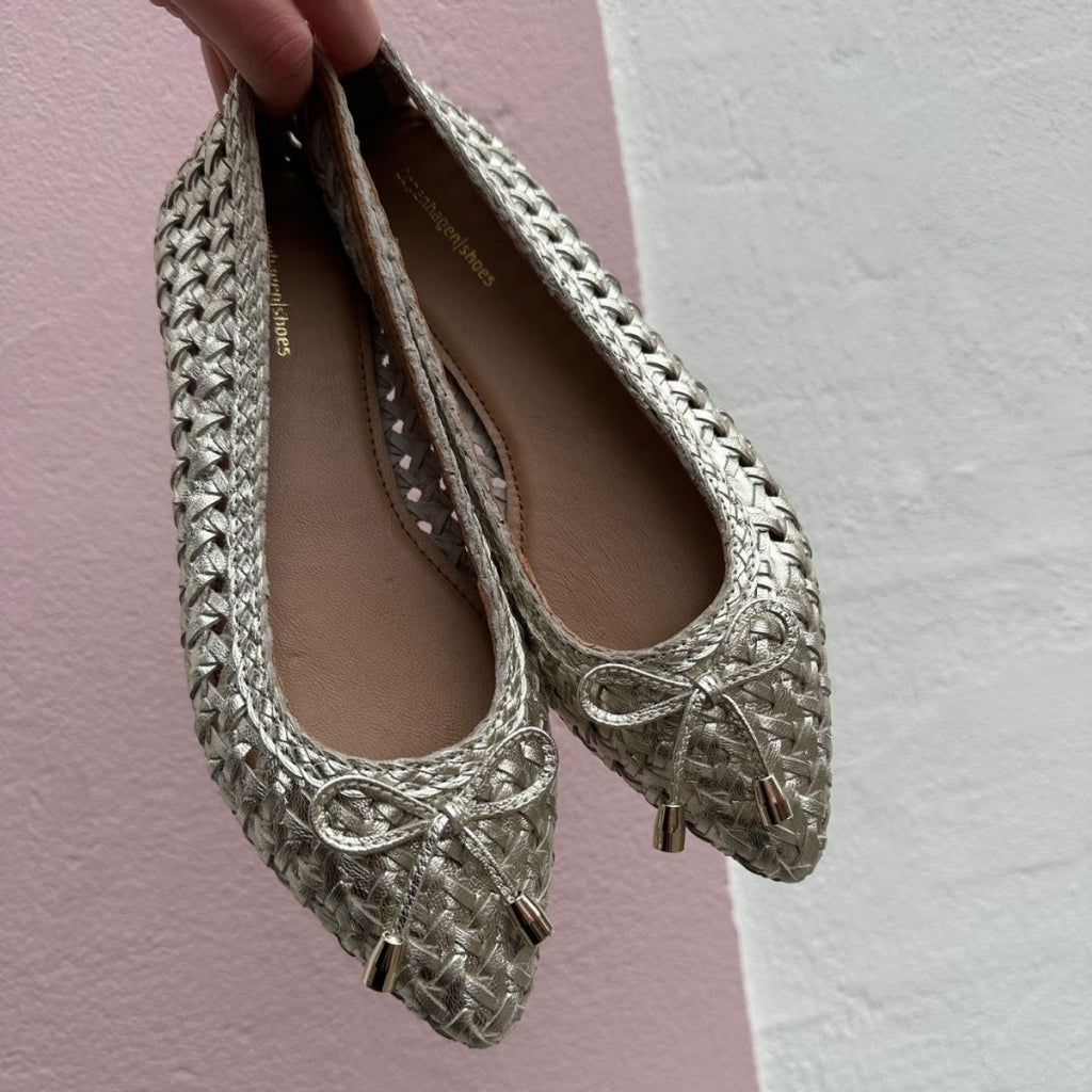 COPENHAGEN SHOES ON MY LOVE GOLD Ballerina 0051 GOLD