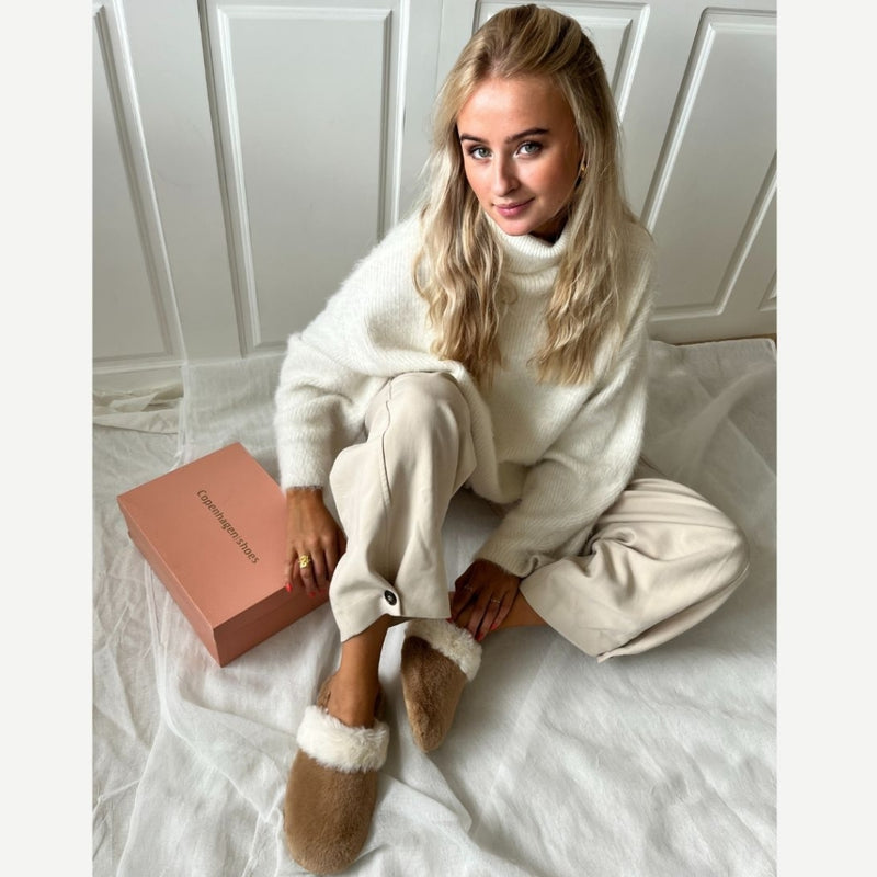 COPENHAGEN SHOES ON MY MIND Homeslipper 0058 TAUPE (TOSTADO)