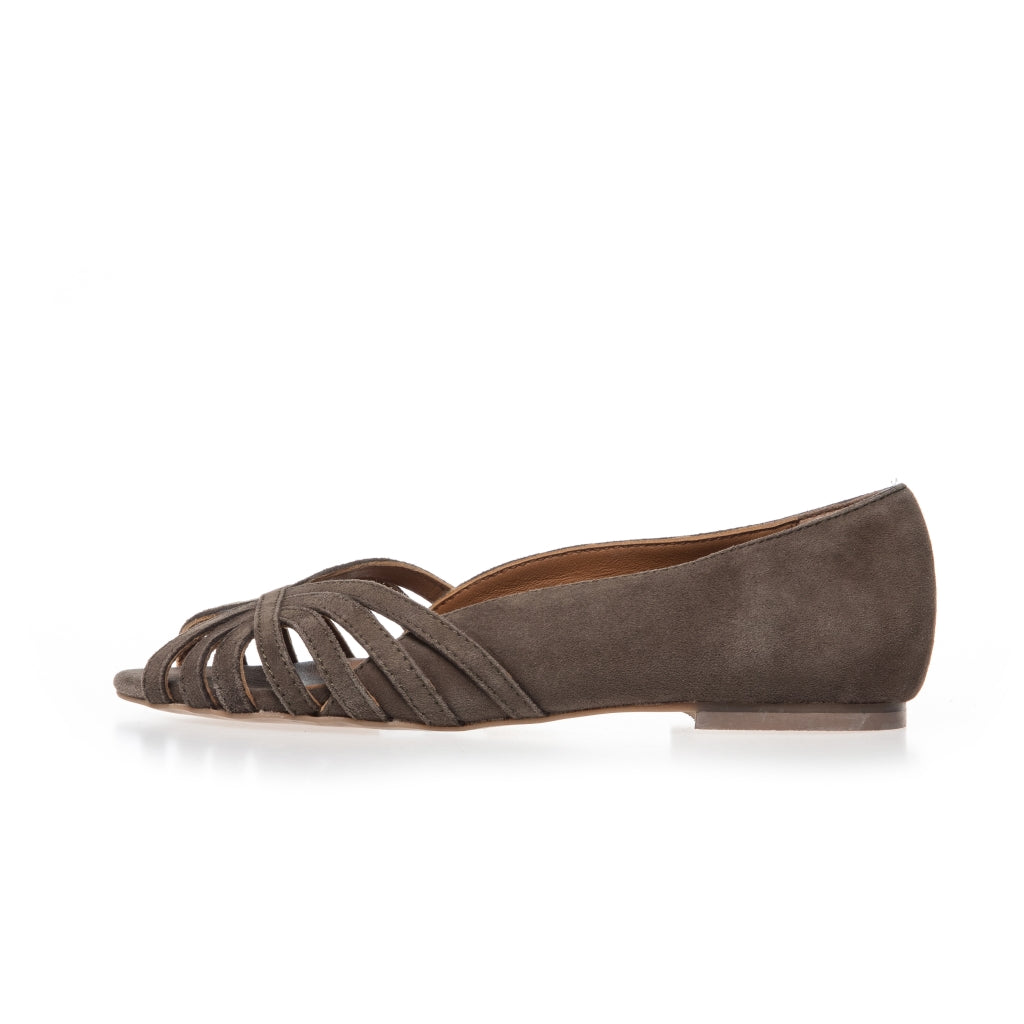 COPENHAGEN SHOES PASSIONATE SUEDE Ballerina 0027 GREEN