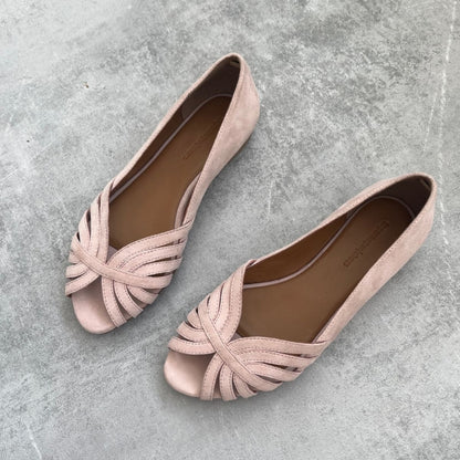 COPENHAGEN SHOES PASSIONATE SUEDE Ballerina 224 Light rose