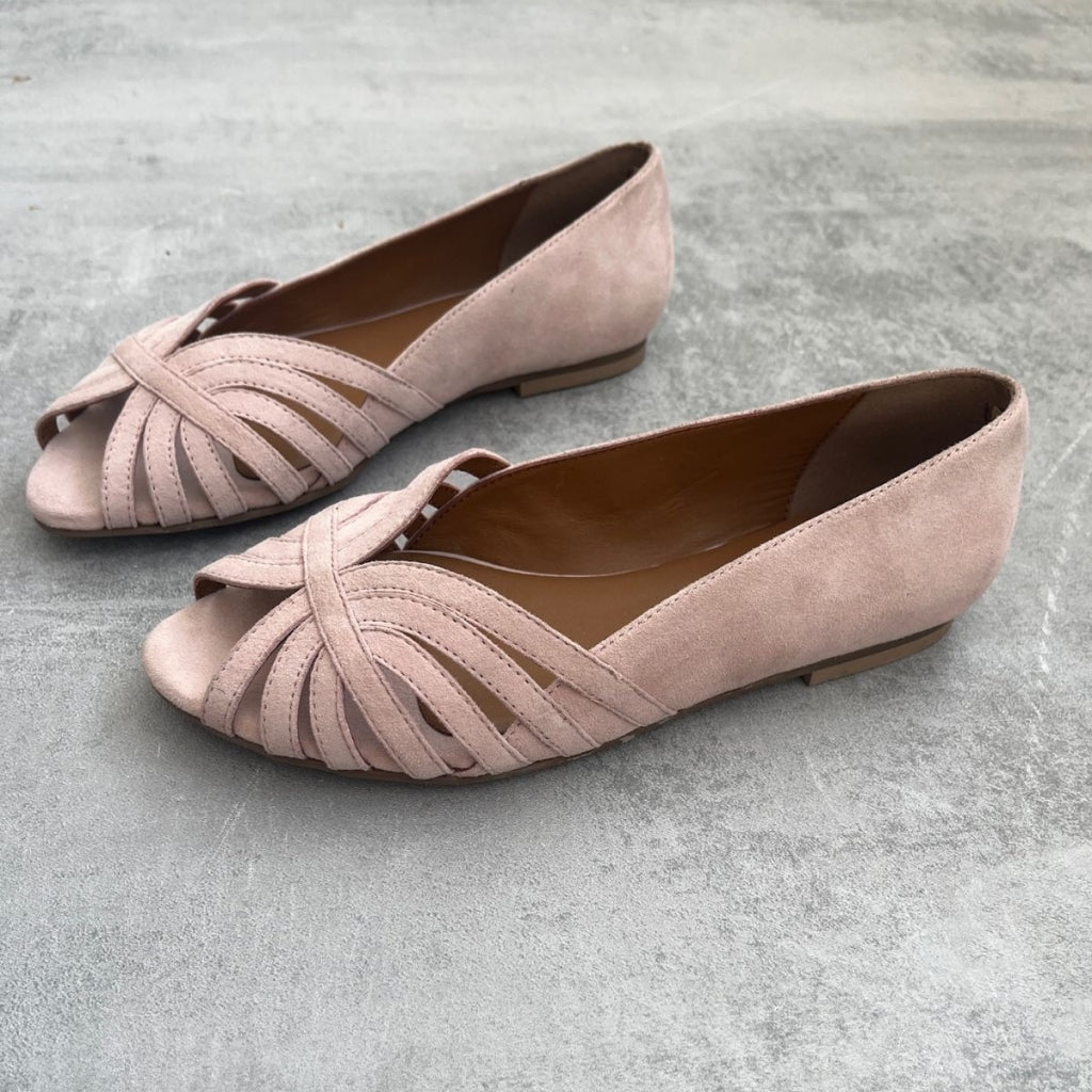 COPENHAGEN SHOES PASSIONATE SUEDE Ballerina 224 Light rose