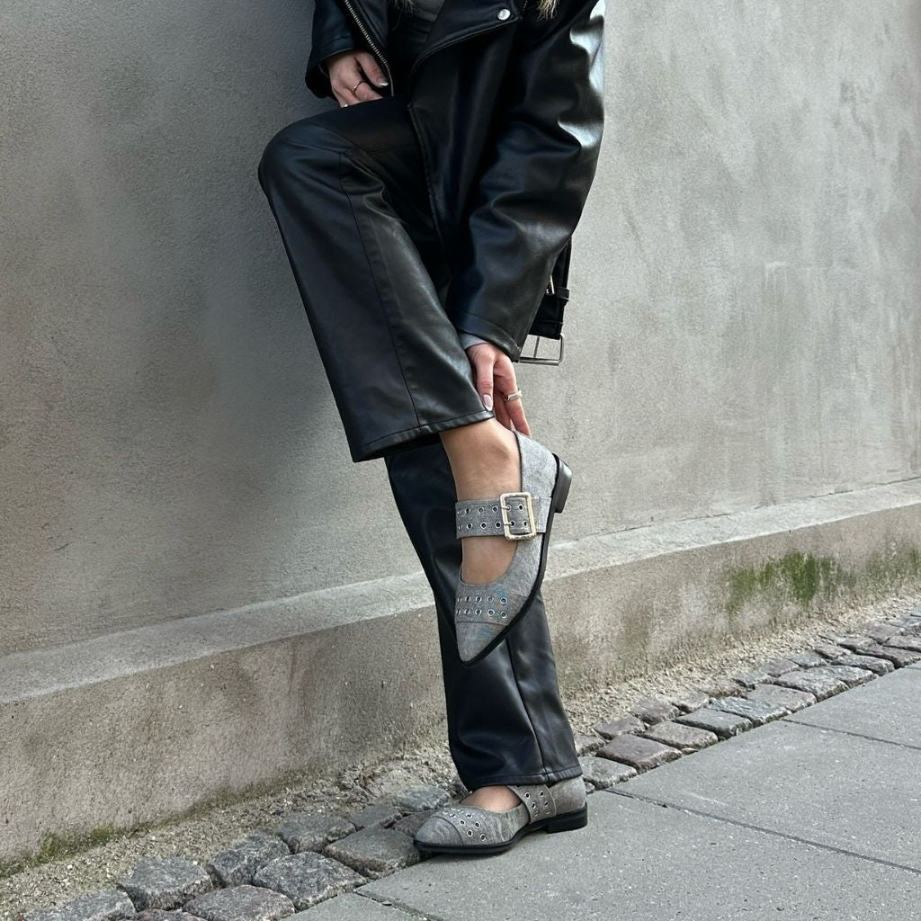 COPENHAGEN SHOES PASSION MOVE-DENIM Ballerina 0028 GREY