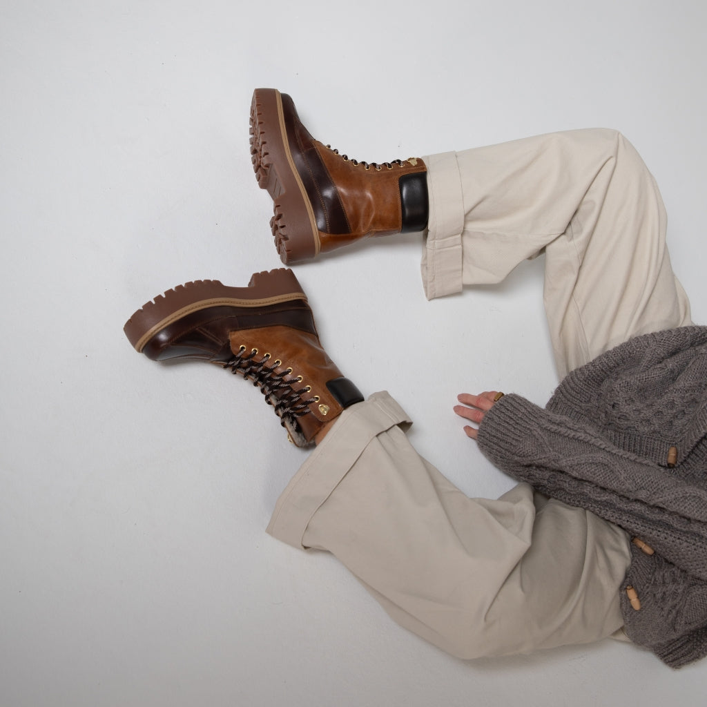 COPENHAGEN SHOES REAL MOMENTS Støvler 907 BROWN/COGNAC