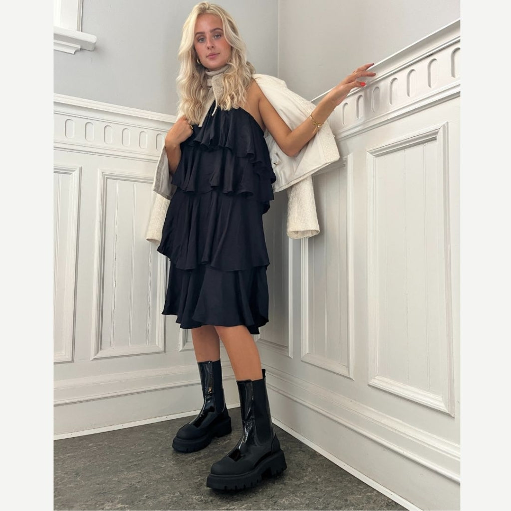 COPENHAGEN SHOES SALLY GIRL PATENT Støvler 0011 BLACK PATENT