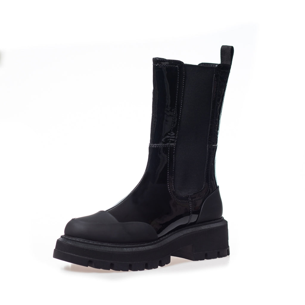 COPENHAGEN SHOES SALLY GIRL PATENT Støvler 0011 BLACK PATENT