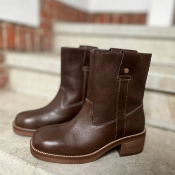 COPENHAGEN SHOES SAY MORE - BROWN/TAN Støvler 0012 BROWN