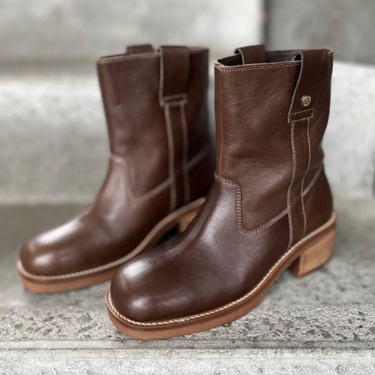 COPENHAGEN SHOES SAY MORE - BROWN/TAN Støvler 0012 BROWN