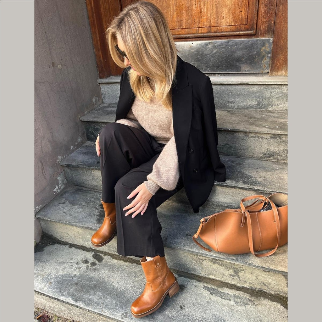 COPENHAGEN SHOES SAY MORE - BROWN/TAN Støvler 125 TAN