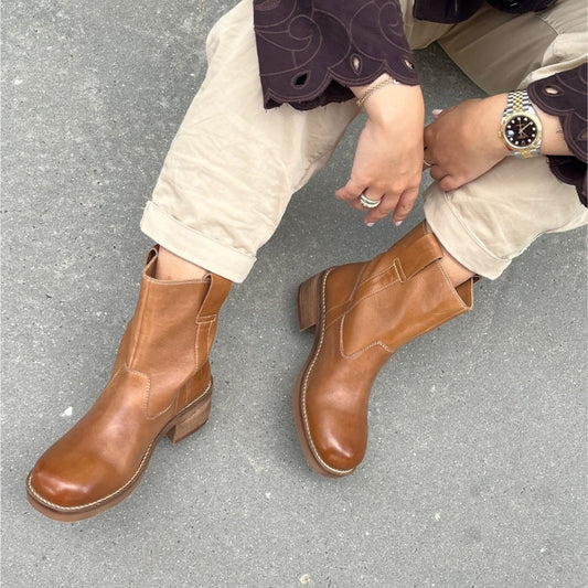 COPENHAGEN SHOES SAY MORE - BROWN/TAN Støvler 125 TAN