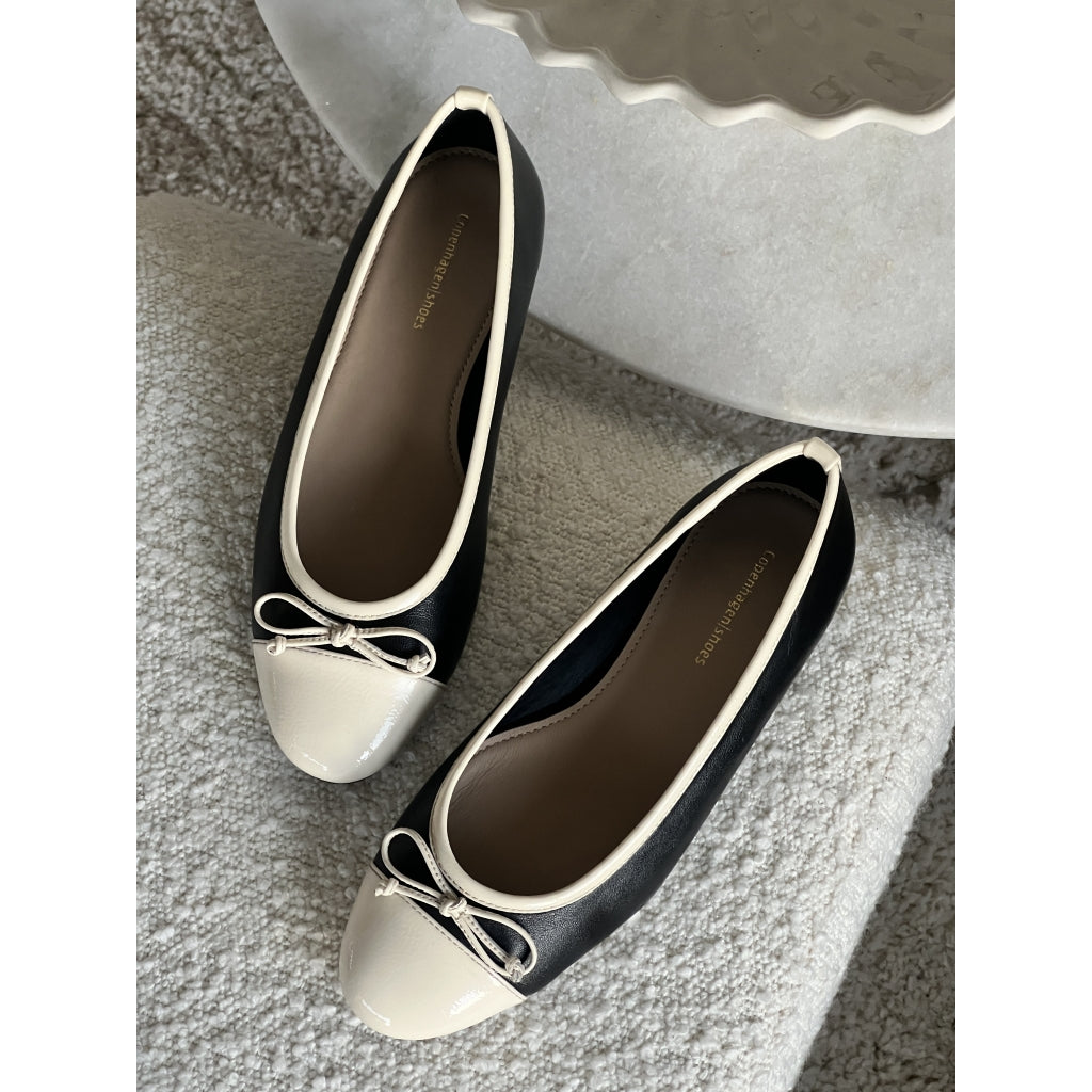COPENHAGEN SHOES MY OWN BALLERINAS Ballerina 500 BLACK/CREAM
