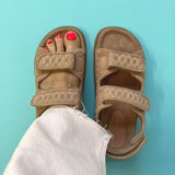 COPENHAGEN SHOES STUDS ON SUEDE Sandal 0300 PAPAYA